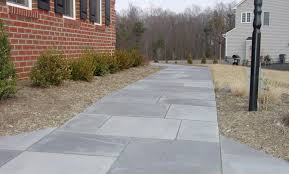 Diy flagstone mortar removal and repair. Concrete Paver Walkway Made To Look Like Bluestone Patio Pavers Design Garden Paving Concrete Pavers Walkway