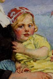 Sold at Auction: Abel Georges Warshawsky, Abel Warshawsky, Am.,1883-1962,  Mother/Child, O/P