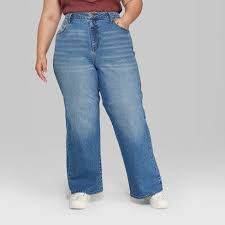 Women S Plus Size High Rise Wide Leg Baggy Jeans Wild Fable Medium Wash Target Baggy Jeans Baggy Jeans