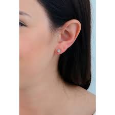 Bliss Orecchini Orecchini Donna Punto Luce Bliss In Oro Bianco 18 Kt E  Diamanti