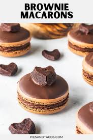 Brownie Macarons Recipe Macaroon Recipes Cookie Recipes Decorating Chocolate Macaron