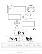 For learning and teaching while being fun for the kids! Letter F Worksheets Twisty Noodle