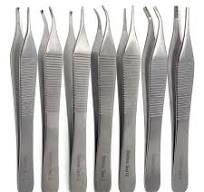Adson Tissue Suture Forceps Surgical Plastic Surgery 7 Pc Set Stainless  Steel CE