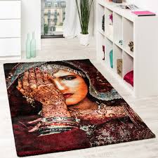 Rot mit schwarz oder braun vermischen. Designer Teppich Frau Henna Hand Tattoo Motiv Teppich De
