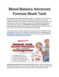 Take blood balance advanced formula into cart on top brands website, and click the 'proceed' button to shopping cart page. Blood Balance Advanced Formula Shark Tank By Edithtrump77 Issuu