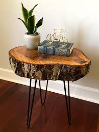 How To Make A Diy Tree Slice Table A Lively Mind Wood Table Diy Diy Tree Tree Slices