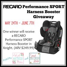 Recaro Performance Sport Harness Booster Giveaway Ends 06 7 Recaro Giveaway Booster Seat