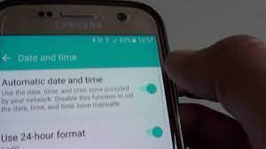 5 tap automatic date and time. Samsung Galaxy S7 How To Change Time Clock To 24 Hour Format Am Pm Youtube
