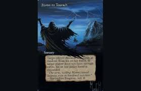 Mtg Altered Hymn To Tourach Based In Lovecraft Painted By Marta Molina Hymn Lovecraft Painting