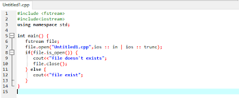 C++ Check If File Exists