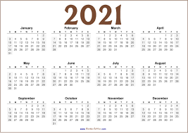 This printable / template is in size a4, but you can easily adjust your printer settings to print on your desired paper size. 2021 Calendar Free Printable Hd Jpg