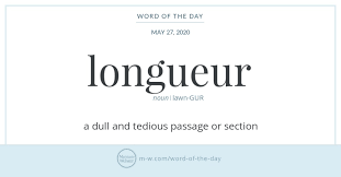 You Ve Probably Come Across Long Tedious Sections Of Books Plays Or Musical Works Before But Perhaps You Didn T Know There Words Word Of The Day More Words