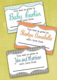 Lil Mop Top Baby Shower Book Plates Book Labels Baby Shower Book