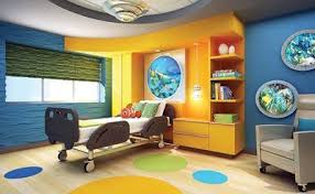 Shapes Textures Rendering Of A Patient Room At Shore Memorial Hospital S New State Of The Art Pediat Children Hospital Room Pediatric Care Hospital Interior