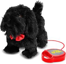 Not for children under 3 yrs. Amazon Com Meva Kids Walking And Barking Puppy Dog Toy Pet With Remote Control Leash Black Toys Games