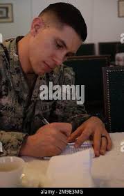 Swedish Marine Corps Lt. Col. Marcus Appelgren, Commanding Officer of 2.  Swedish Marine Battalion, briefs Swedish and U.S. Marine senior leadership,  at Berga Naval Base, Sweden, September 2, 2022 during exercise Archipelago