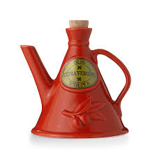 It is these small dedicated producers who account for much of italian olive oil's excellence. The Milk Ceramic Olive Oil Cruet Red 500ml Handmade In Italy Finch Lane