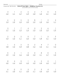 Math Facts 0 10 Addition Math Fact Worksheets Math Facts Basic Math Worksheets
