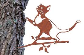 The document has moved here. Illumino Gartenfigur Baumstecker Dekostecker Gluckstier Katze Stahl Rost Naturrost Vogel Deko Fur Den Garten Online Kaufen Otto