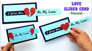 Take the joker card and on the back of it, glue down the 52 things i love about you square onto it. How To Make A Unique Heart Slider Card For Loved Ones Best For Valentines Day Birthday Youtube