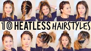 An ideas to get the perfect heatless curls without heating and harming try out these awesome heatless curls tricks let us know how they worked out for you. 10 Heatless Hairstyles Under 5 Minutes Youtube