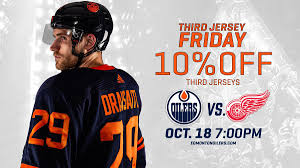 The jersey will also be revealed to. Edmonton Oilers On Twitter Tjif Third Jersey It S Friday The Oilers Will Debut Their Alternate Jersey Tomorrow Rock The Adizero Blues At All 2019 20 Friday Home Games If You Don T