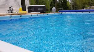 Hanging A Rectangular Intex Ultra Frame Pool Directly From The Pool Deck Trouble Free Pool Pool Deck Pool Building A Deck