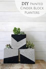 Diy Painted Cinder Block Planters Diy Planters Diy Plant Stand Cinder Block Garden