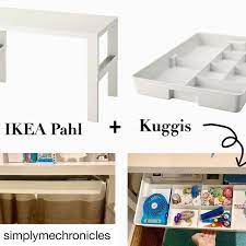 simplymechronicles finally discovered a way to use the large kuggis tray she used a bracket found in the ikea kitchen section a ikea kids ikea kids desk ikea