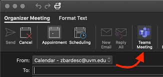 Go to the select a channel to meet in section Missing Teams Meeting Button In Outlook For Macos Ets Knowledge Base