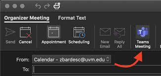 Go to the select a channel to meet in section Missing Teams Meeting Button In Outlook For Macos Ets Knowledge Base