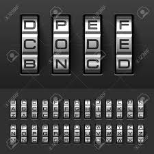 Tool to convert letters to numbers and vice versa using the alphanumeric code a1z26 (a=1, b=2, c=3). Combination Code Lock Alphabet Royalty Free Cliparts Vectors And Stock Illustration Image 29952638