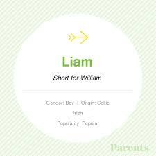 Liam Baby Names Baby Names And Meanings Baby Girl Names