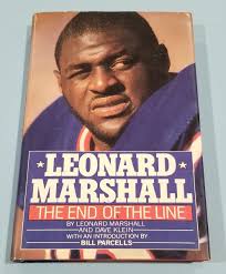 Leonard Marshall Signed Autographed Book End Of The Line NY Giants JSA COA