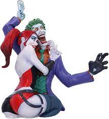 Amazon.com: Nemesis Now Officially Licensed The Joker and Harley Quinn  Bust, Multi Coloured, 37.5cm : Home & Kitchen