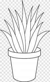 Kissclipart > clip art > plant black and white (1,200+). Aloe Vera Houseplant Black And White Clip Art Drawing Plants Transparent Png