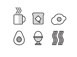 Breakfast Icon Design Illustration Design Design Inspiration