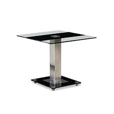 Black And White Striped End Table Global Furniture Clear Black Stripe Occasional End Table With Silver Legs Global Furniture End Tables Furniture