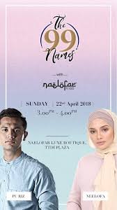 Terdahulu, tular di media sosial apabila ramai warganet mula berkongsi gambar neelofa dan pu riz berpakaian warna sedondon. Neelofa On Twitter Good Morning If You Don T Have Any Other Plans Today Come Drop By Naelofarhijab Ttdi To Join The 99 Names Session At 3 Pm With Pu Rizz And Me