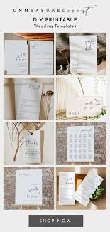 Diy Printable Minimalist Wedding Invitation Templates Signage Place Cards S In 2020 Minimalist Wedding Invitations Wedding Invitation Templates Wedding Invitations