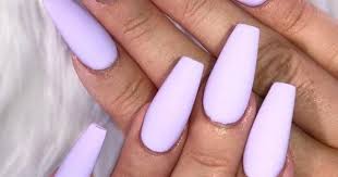 Church up your purple by utilizing a deep lavender base color on a few of your nails. 120 Best Coffin Nails Ideas That Suit Everyone Purple Acrylic Nails Lavender Nails Lilac Nails