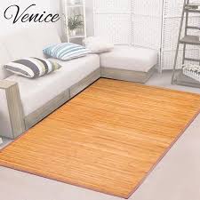 Venice Natural Bamboo 5 X 8 Floor Mat Bamboo Area Rug Indoor Carpet Non Skid Backing Walmart Com Indoor Carpet Bamboo Area Rug Area Rugs