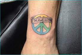 The tattoo is made up for rest in peace for the men on the arms. 73 Excellent Peace Tattoos For Wrist