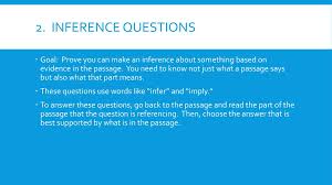 Inference based rc is the toughest form of rc. Answering Multiple Choice Questions Ppt Download