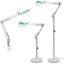 Shop for daylight magnifier floor lamps at pricegrabber. Tomsoo 3 In 1 Magnifying Glass Floor Lamp With Clamp White Warm White Lighted Magnifier Lens Adjustable Swivel Arm Stand Full Spectrum Led Light For Reading Crafts Desk Sewing White Amazon Com