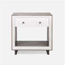Toolf end table, metal nightstand, coffee round table, sofa side snack table with detachable tray top and fabric storage basket, scandi style table for living room bedroom (dark grey). Nightstands And End Tables Made Goods