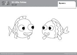 Freshwater fish, such as trout and catfish, live in lakes and rivers. 10 Little Fishies Coloring Pages Super Simple