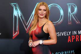 Bella Thorne poses in 'naked' dress for 'Morbius' red carpet [Video]