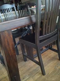 Refinishing Chairs To Match That New Cool Dark Pottery Barn Table Hometalk Outdoor Dining Furniture Pottery Barn Table Dining Furniture Makeover