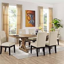 Expandable dining table mechanism of high quality completely made of lacquered metal. Modway Den Extendable Dining Table With Solid Pine Wood Top In Brown Walmart Com Walmart Com